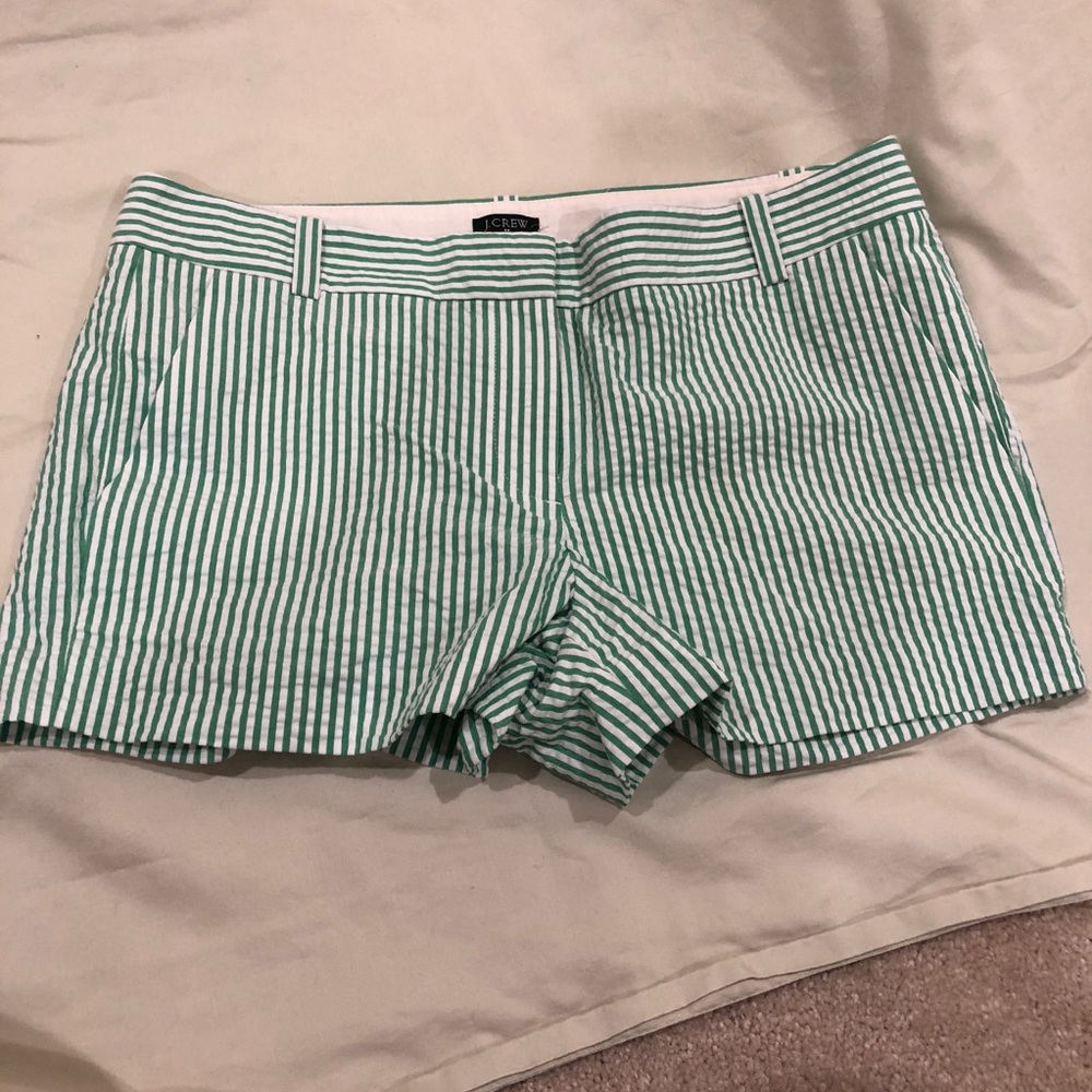 *SOLD* J. Crew Seersucker Shorts, Size 8, NWT